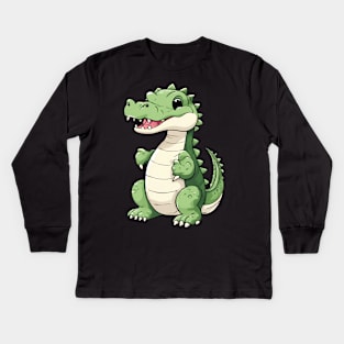 Baby Crocodile Kids Long Sleeve T-Shirt